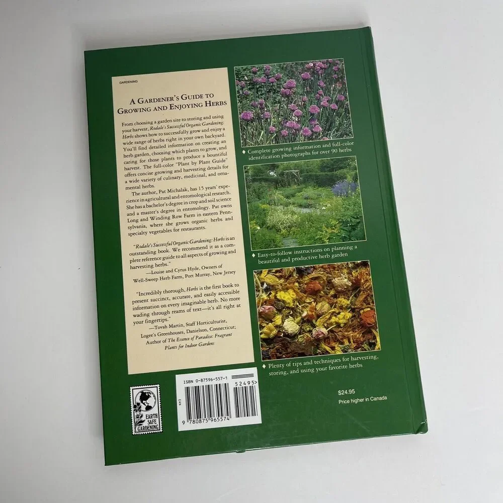 Rodales Successful Organic‎ Gardening Herbs 1993 Hardcover Book